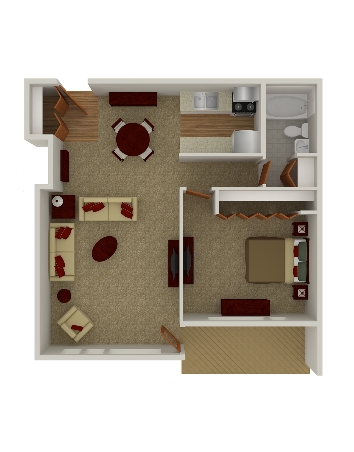 Studio One Two Bedroom Apartments For Rent Minnetonka
